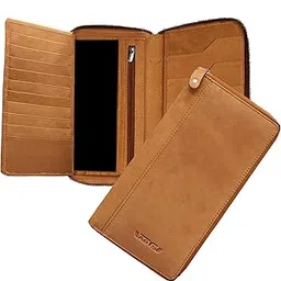 Genuine Leather RFID Protected Tan Unisex Passport Holder||Travel Wallet||Cheque Book Holder||Passport Cover for 4 Passports-image-64