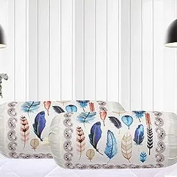 Kuber Industries Wings Design Cotton 2 Pieces Bolster Cover Set -CTKTC029759-picture-57