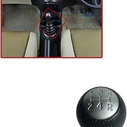 New JD Car Accessories,for Honda Amaze, Brio,City, Jazz, Mobilio,Dull Sad Silver Finishing Heavy Duty 5/6 Speed Manual Gear Shift Lever Knob [OEM Type [2823 (H-5SGRKNB) (Black 5 Speed)-image-35