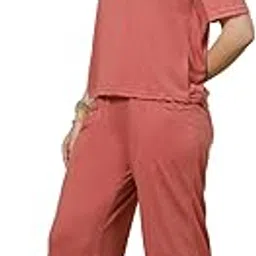 chkokko Casual Co ord Set For Women Stylish Summer Wear Cord Half Sleeves Round Neck Track Suit Latest Coords Travelling Outfit Western Ladies Co ords-picture-17