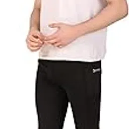 hectos 100% Soft Running Full Length Tights Compression Lower Sport Leggings Gym Fitness Sportswear Training Yoga Pants for Men (in, Alpha, L, Black)-picture-43