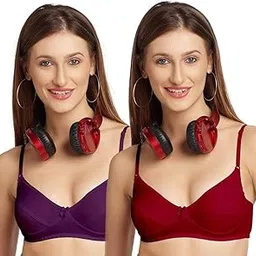 daisy dee Women's Cotton Non Padded Non-Wired Bra (Pack of 2)-picture-11