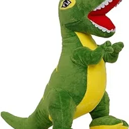 LITTLE GINNIE Dinosaur Soft Toy for Kids Girls & Boys - Green Plush Toy | Cuddling & Sensory Development | Returned & Birthday Gift for Baby-image-53
