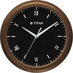 Titan Classic Black Dial Color Silent Sweep Technology - 42 cm X 42 cm (Large) Analog, Plastic-picture-34