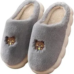 topibaaz Women Winter Slipper Soft Fleece Lining Woolen Flip Flop Slides Men Indoor Carpet Spa Home Slipper for Bedroom Sandals-picture-29