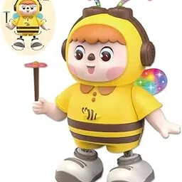 Dancing Bee Robot Toy for Kids – Walking Electronic Musical Toy with LED Lights, Fun Dance Moves & Interactive Music Play | Educational Robot Gift for Birthday & Holiday Present-picture-24