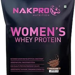 NAKPRO Women Whey Protein Powder | 26.25g Protein, 5.85g BCAA | Muscle Recovery, Lean Muscle, Whey Isolate Protein for Women (1 Kg, Chocolate - Double Rich)-image-10