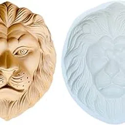 3D Lion Head Mold – Creative Art Sculpture Soap, Candle, Ice Cream, Cake Topper DIY Non-Stick Baking Tray-picture-29