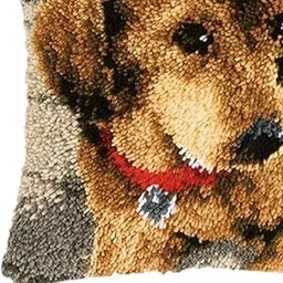 MERISHOPP DIY Pillow Case Pattern Cute Embroidery for Festival Adults Beginners D Crafts | Needlecrafts & Yarn | Rug Making | Latch Hooking | Latch Hooking Kits-image-44