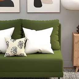 Raghuraj Lifestyle Decorative Sofa Cushions Set of 5 | BlueCushion 10 inch x 10 inch | Sofa Pillow,Cushion,Cushions for Sofa, Cushion Pillow,Sofa Pillow,Cushions for Bed with Filler Beige-picture-22