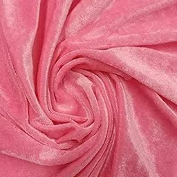 Alina Moda Velvet Fabric Decorative Soft Smooth & Silky Cloth (1 Meter, Color Pink)-picture-15
