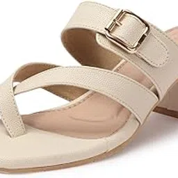 denill Women's Block Heel Sandal Trendy Stylish Slippers For Women & Girl-picture-12