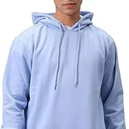 the indian garage co Men Regular Fit Solid Overhead Hooded Sweatshirt-picture-47
