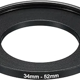 PATIKIL 34mm-52mm Metal Step Up Ring, Camera Lens Filter Adapter Ring Aluminum Filter Adapter Ring for Camera Lenses Hood, Black-picture-10