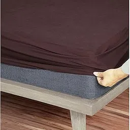 Blufurn 100% Waterproof Mattress Protector - Premium Cotton Mattress Cover 72"x78" - King Size | Breathable and Hypoallergenic Ultra Soft Fitted Bed Protector | Gadda Cover (Brown, 72x78 inch)-picture-20