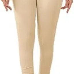 angashobha Beige Premium Ultra Soft Cotton Four Way Stretch Churidar Leggings-picture-55