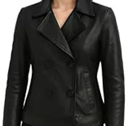 urbanhides Amara Drift Vintage Black Real Lambskin Leather Trench Coat for Women | Women's Leather Coats, Black Leathers Coat, Lambskin Coats, Regular Fit, Two Pockets-picture-17