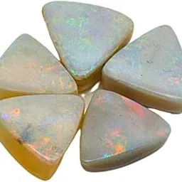 gemsonclick Natural Doublate Opal at Wholesale Lot (Rs 225/carat) Fine Quality Trillion Shape उपल Loose Gemstone for Reselling Astrologers Jewellers Chakra Healing Stones-picture-25
