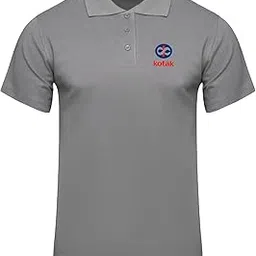 PrintHolic Kotak Bank Logo Printed Polo/Collar Half Sleeve T-Shirt for Kotak Bank Staff Employee Promotion T Shirt for Men and Women-image-82