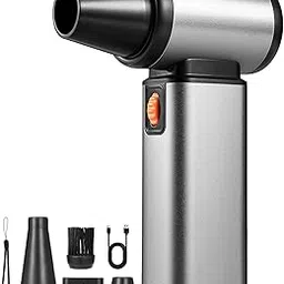 High-Speed 130000RPM Electric Air Duster, Rechargeable Turbo Jet Air Blower with Sliding Adjustable Speed, Powerful Air Blower for PC, Computers, Car, and Electronic Device Cleaning Duster-picture-21