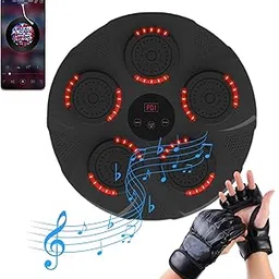 Smart Bluetooth Music Boxing Machine with LED Boxing Training Punching Equipment Wall Mounted Boxing Game Intelligent Boxing Target, Wall Punching Bag with Boxing Gloves for Kids/Adults-picture-14