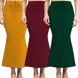 terrific style Combo Soft Lycra Blended Saree Shapewear for Women/Fishcut Fit Petticoat Saree Silhouette Shape Wear Saree-Pack of-3-picture-11
