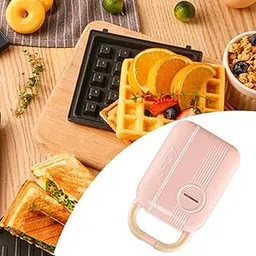 Losa 220V Electric Waffle Maker Grill Coating Making Machine for Breakfast Pink-picture-23