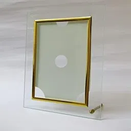 Customized Decorative Table Top Photo Frame, Glass Standing Frame(Golden)-picture-34