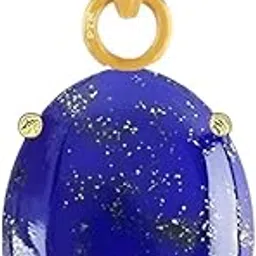 ptm Natural Lapis Lazuli/Lajwart 6.25 Ratti or 5.5 Carat Astrological Certified Gemstone Panchdhatu/5 Metals 22k Gold Plated Pendant for Men & Women -fba2625-picture-16