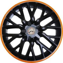 WolkomHome car Wheel Cap, Hub Cap Wheelcover Wheel Cover 12 Inch Universal for All 12 inch Wheel Size Cars Delta Black Orange Ring Set of 4 pc Best car Accessories (Available in 12,13,14,15,16 Inch)-picture-16
