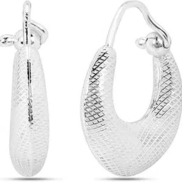 nemichand jewels 925 Silver Trendy Kaju Bali Earring for Men & Women-picture-13