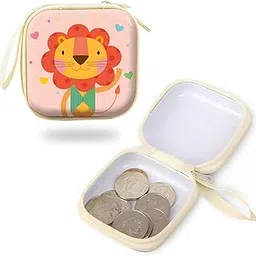 tic tac toc Coin Purse for Women & Kids – Cute Mini Wallet with Zipper Closure – Small Handbag for Coins, Headphones, Jewelry & Essentials – Mixed Design Pouch Set 2 Pcs-picture-46
