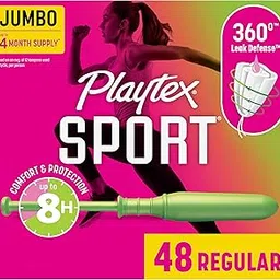 Playtex, Sport Tampons Regular Absorbency, White, Unscented, 48 Count-picture-23