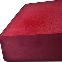 Kiara Furnishing Waterproof Dust-Proof Terry Cotton Mattress Protector for Single Bed - 72 * 42, Maroon-picture-10
