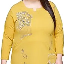 in love Women's Front Printed Cotton Stylish V- Neck Full Sleeve Plus Size T-Shirt-picture-28