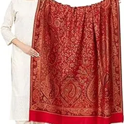 amoldo Flower Design Shawl for Women's | Kashmiri Shawl | Faux Pashmina Design-picture-10