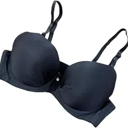 mgt creation Full Padded Bra for Womens, Pads and Adjustable Straps (Black)-picture-40