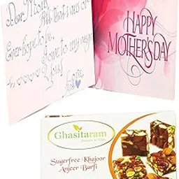Ghasitaram Gifts - Cards- Personalised Message in Calligraphy Card and Natural Sugarfree Mix |Diwali,Holi,Rakhi,Valentine,Christmas,Birthday,Anniversary,Gift for Her,Him,Mothers Day,Fathers Day|-image-25