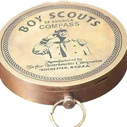 American boy scout compass Antique vintage brass compass-image-26