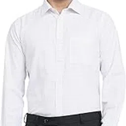 park avenue Men Regular Fit Checks Pattern Cotton Polyester Blend Semi Cutaway Collar Full Sleeve Formal Shirt-picture-46