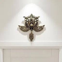 ESPLANADE Brass Yali Wall Hanging | Evil Eye Protector | Home Decor | Brass Statue - 10.5" Inches-picture-20