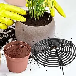 UniMarket®Flower Pot Mesh Protectors: 4-Pack Indoor Plant Grids for Succulents, Garden Plant Protection & Drainage Coasters-picture-63