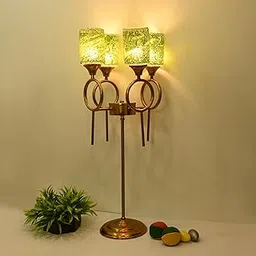 Somil Modern Floor Lamp in Metal Base and Green Color Four Glass Shades, 36 x 36 x 74 CM-picture-12