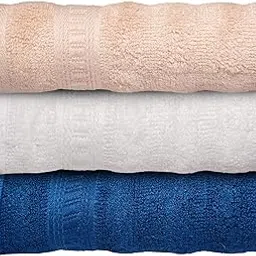 Caimla Luxury 100% Bamboo Face Towel - Ultra-Soft, Highly Absorbent & Eco-Friendly Towels - Perfect for Sensitive Skin, Makeup Removal | 12 X 12 Inches | 550 GSM (Pack of 3 Beige, White & Blue)-picture-39