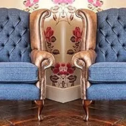 Set of 2 Velvet Dining Chairs, Cushion Seat Chair for Living Room Bedroom Restaurant, Modern Contemporary Upholstered with Polished Rosegold Solid Wooden Legs S47-picture-21