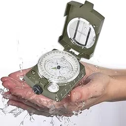 Professional Multifunction Military Army Metal Sighting High Accuracy Waterproof Compass for Direction,Metal and Glass (Green)-picture-40