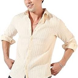 campus sutra Men's Button Up Spread Collar Shirt for Casual Wear | Regular Fit | Cotton Shirt Crafted with Sleeve, Comfort Fit & High-Performance for Everyday Wear-picture-34
