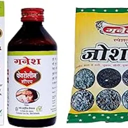 GANESH AYURVEDIC AUSHDHALAYA Combo Of Feveroliene Syrup (200ml) & Josanda Kadha (Pack Of 5) | Ayurvedic Fever Care Syrup With Cough Cold Kadha-picture-25