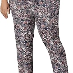 Women's & Girl's Plus Size Multicolor Elasticated Waist Tie-Knot Trouser Pant Bottom Track Pant Lower Pajama Palazzo Pant with Pocket 34 36 38 40 42-image-13