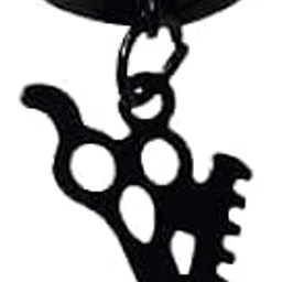 myginie.in Scissor Comb Charm Dangle Drop Stud Black For Men 1 Piece-picture-56